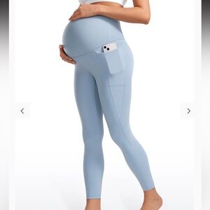 CRZ yoga butter luxe Maternity Leggings & shorts with Pocket